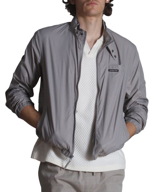 Shop Members Only Windbreaker Packable Jacket In Light Grey