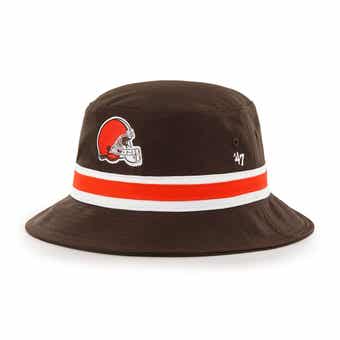 Men's '47 Brown Cleveland Browns Tropicalia Bucket Hat Size: Medium/Large
