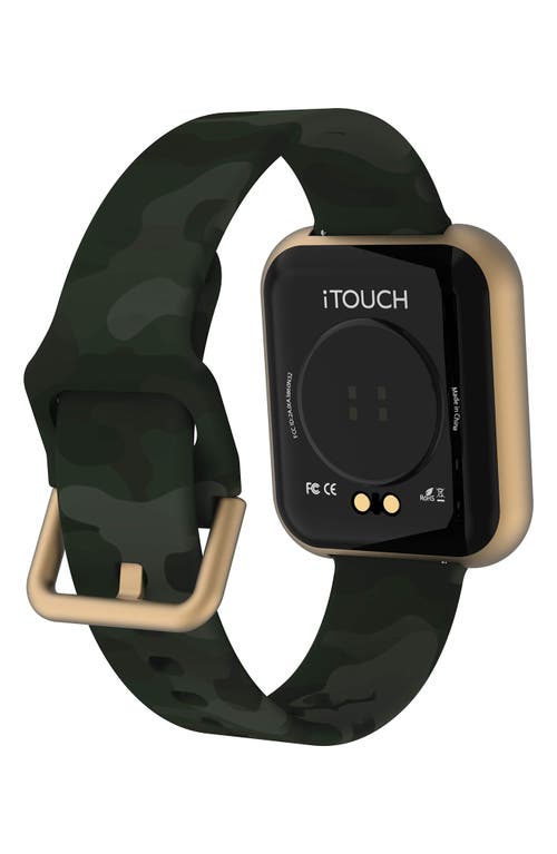 Shop I Touch Itouch Air 3 Smart Watch, 40mm In Gold Case/green Camo 40 Mm