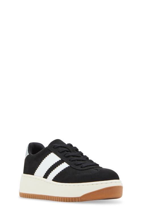 Shop Steve Madden Kids' Jfield Platform Sneaker In Black Metallic