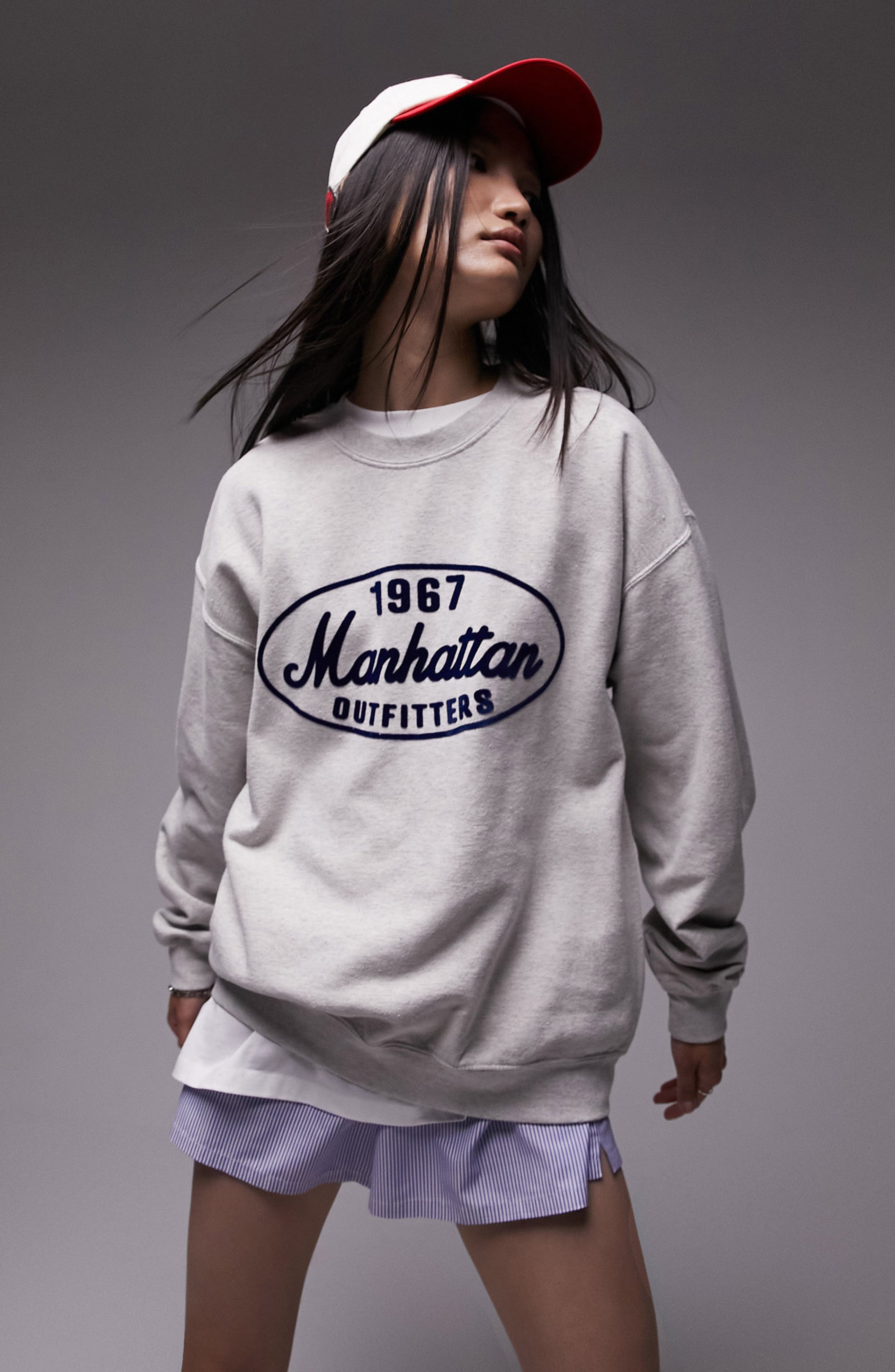 topshop grey sweatshirt