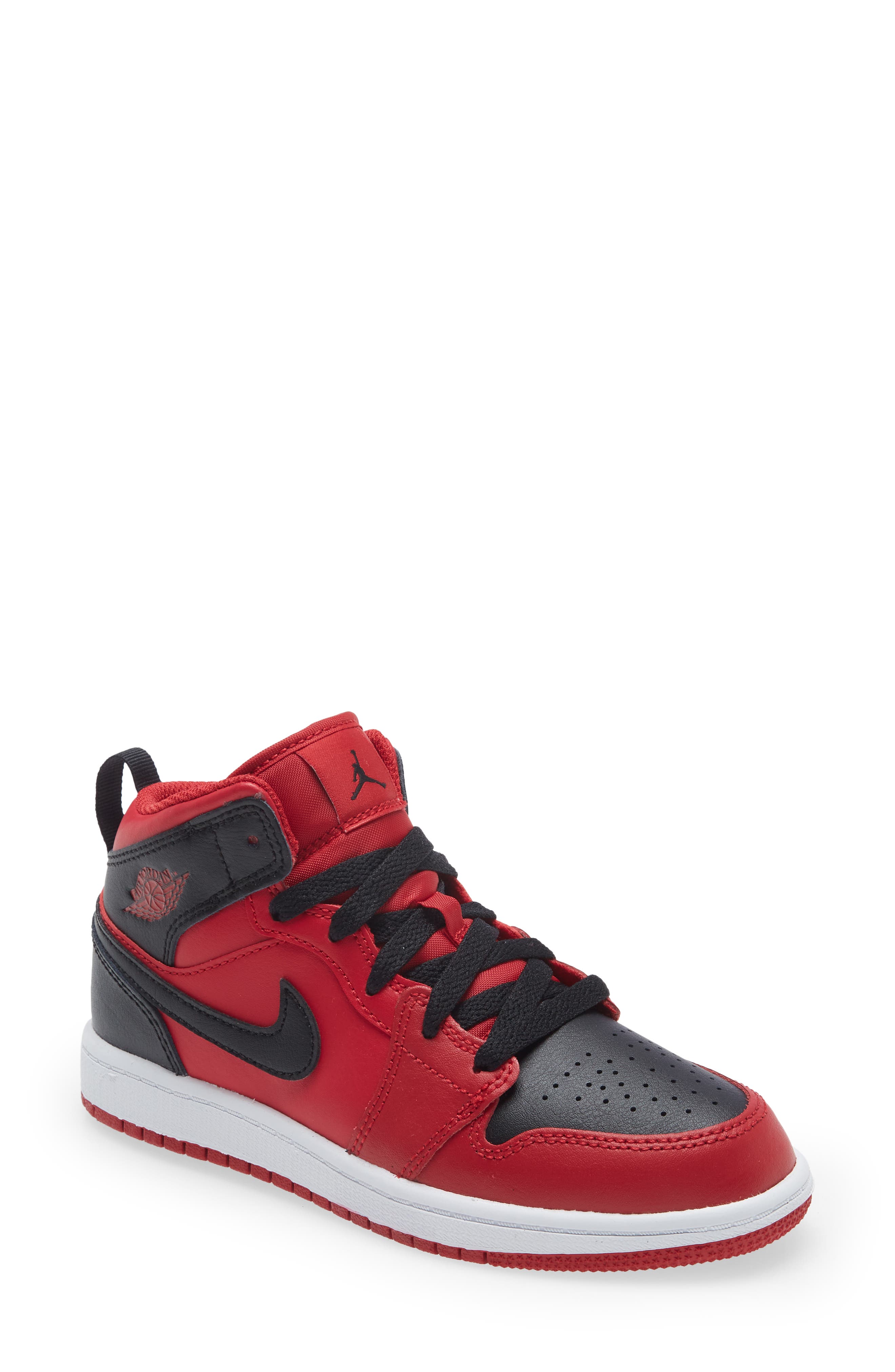 kids jordans black and red