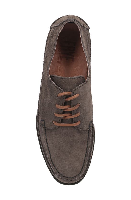 Shop Frye Mason Moc Toe Derby In Storm Grey