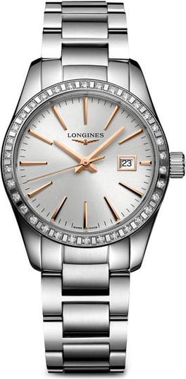 Longines conquest classic diamond hot sale