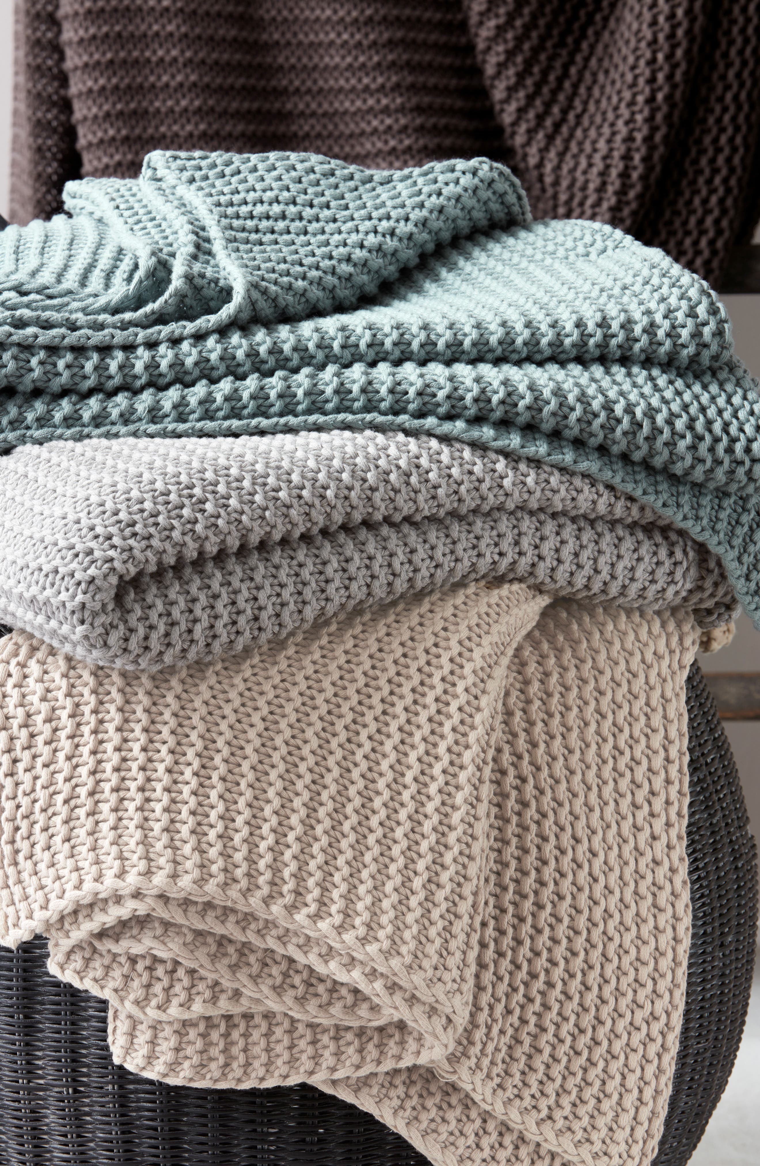 Matouk Orla Cotton & Wool Throw Blanket Nordstrom