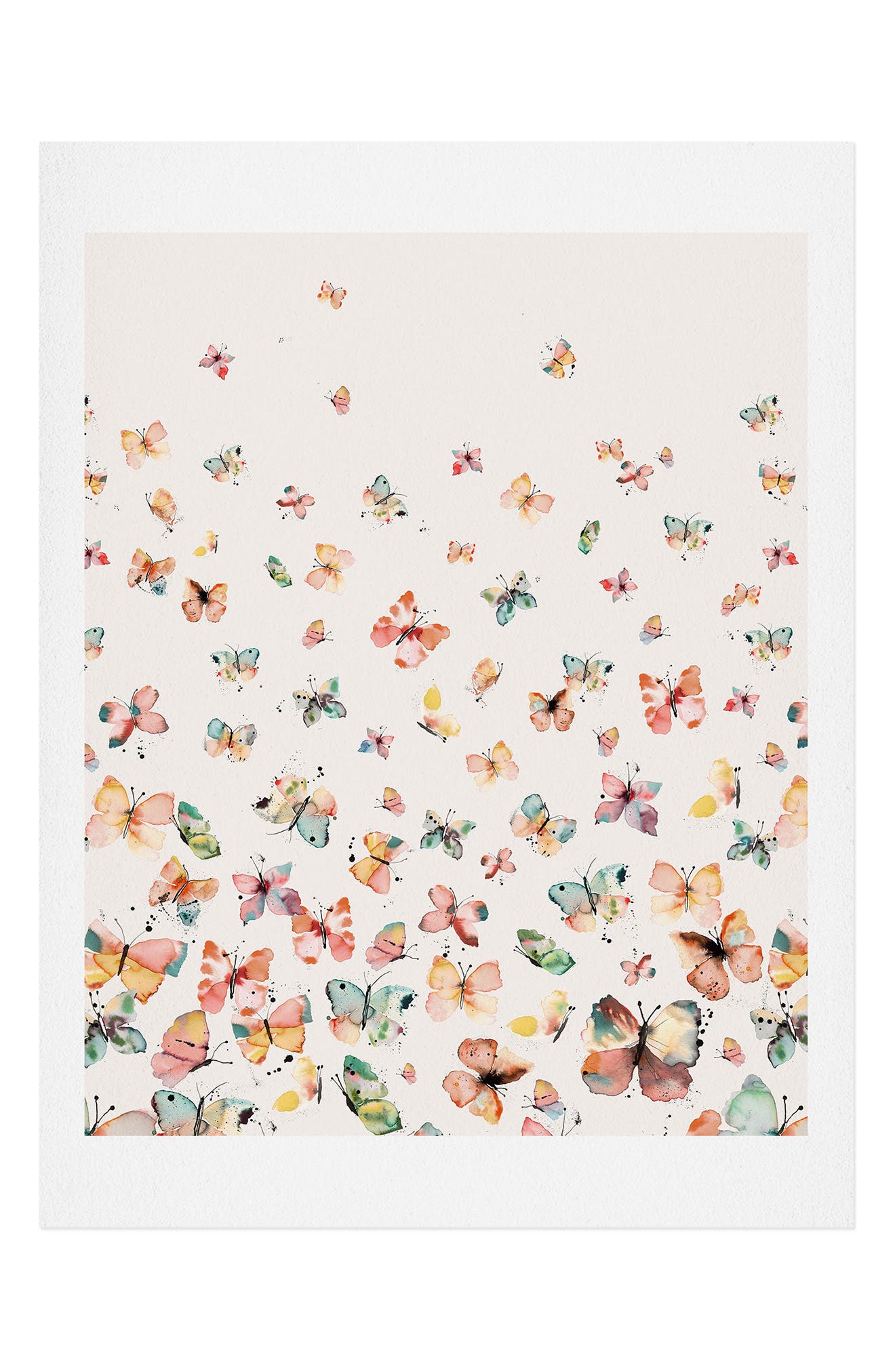 DENY DESIGNS NINOLA DESIGN BUTTERFLIES COUNTRYSIDE ART PRINT,195318214611