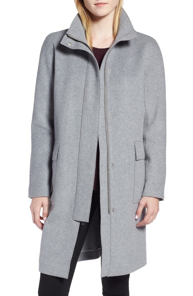 Kenneth Cole New York Wool Blend Long Coat (Regular & Petite) | Nordstrom