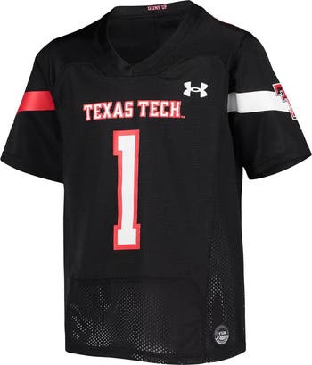 Under Armour Youth Under Armour 1 Black Texas Tech Red Raiders