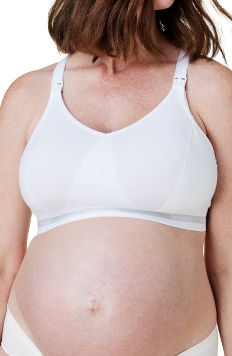 Ripe Maternity Seamless Nursing Bra - White