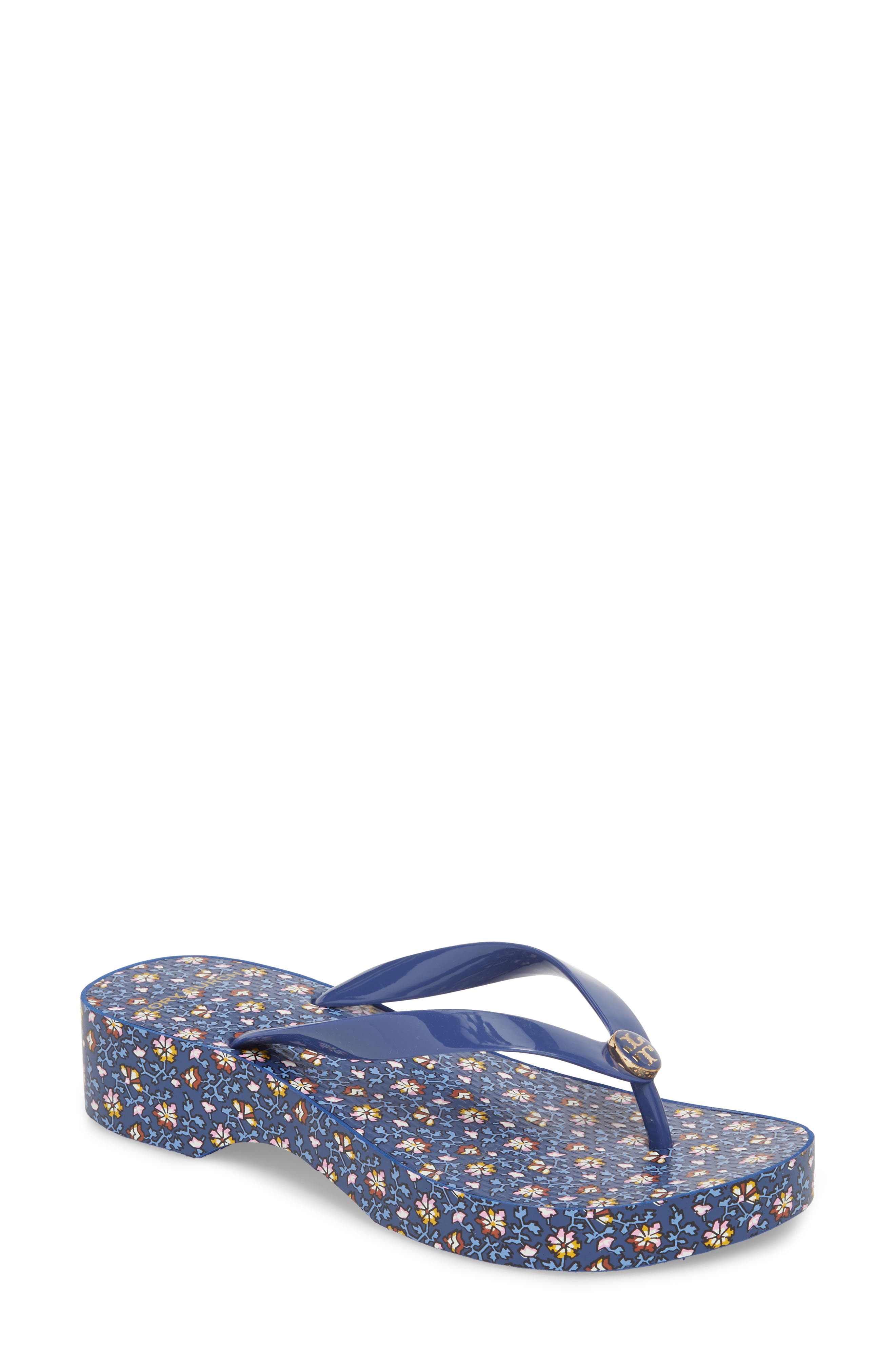 tory burch wedge flip flops nordstrom
