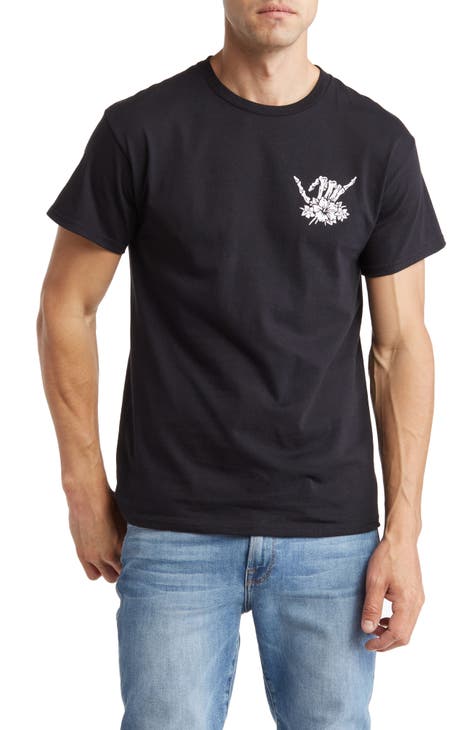 Shaka Brah Skull Hand Graphic T-Shirt