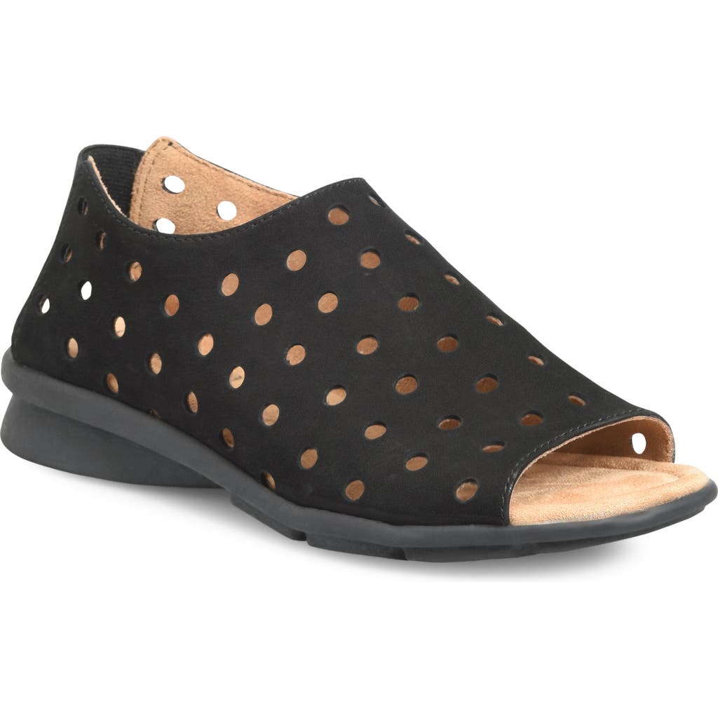 Shop Comfortiva Petal Cutout Sandal In True Black