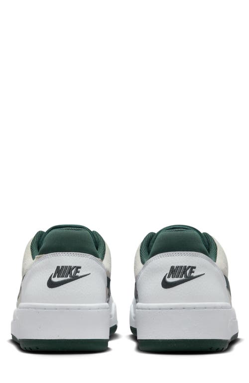 Shop Nike Full Force Lo Sneaker In White/green/sea Glass