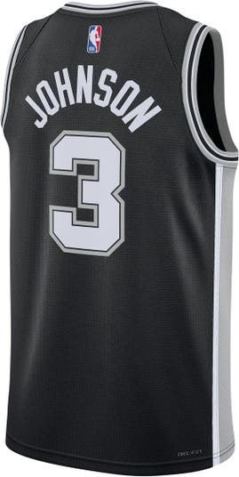 Unisex Nike Keldon Johnson White San Antonio Spurs Swingman Jersey - Association Edition Size: Medium