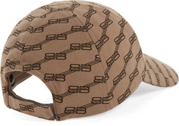 Bb Monogram Hat - Balenciaga - Beige/Brown - Cotton
