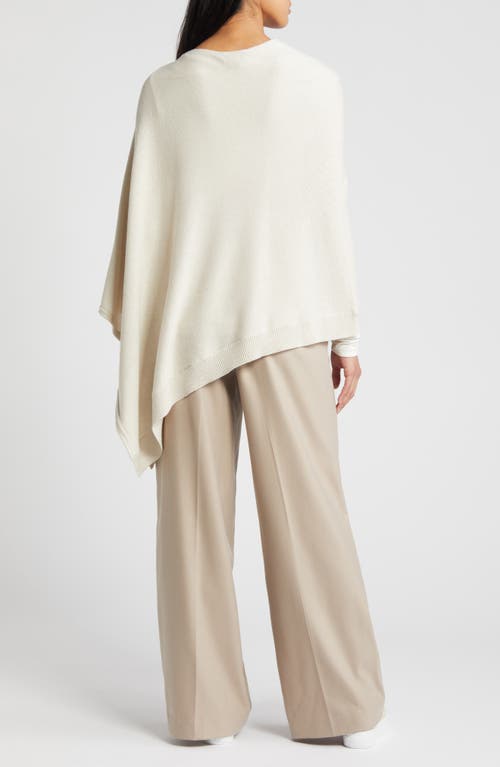 Shop Nordstrom Asymmetric Poncho In Ivory Sand