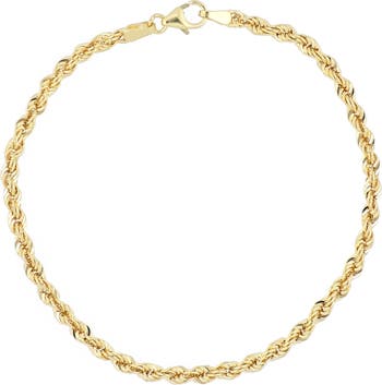 Bony Levy Men's 14K Gold Medium Rope Chain Bracelet | Nordstrom