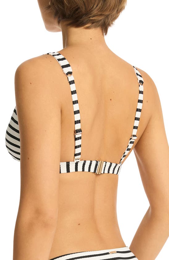 Sea Level Amalfi Triangle Bikini Top In Black