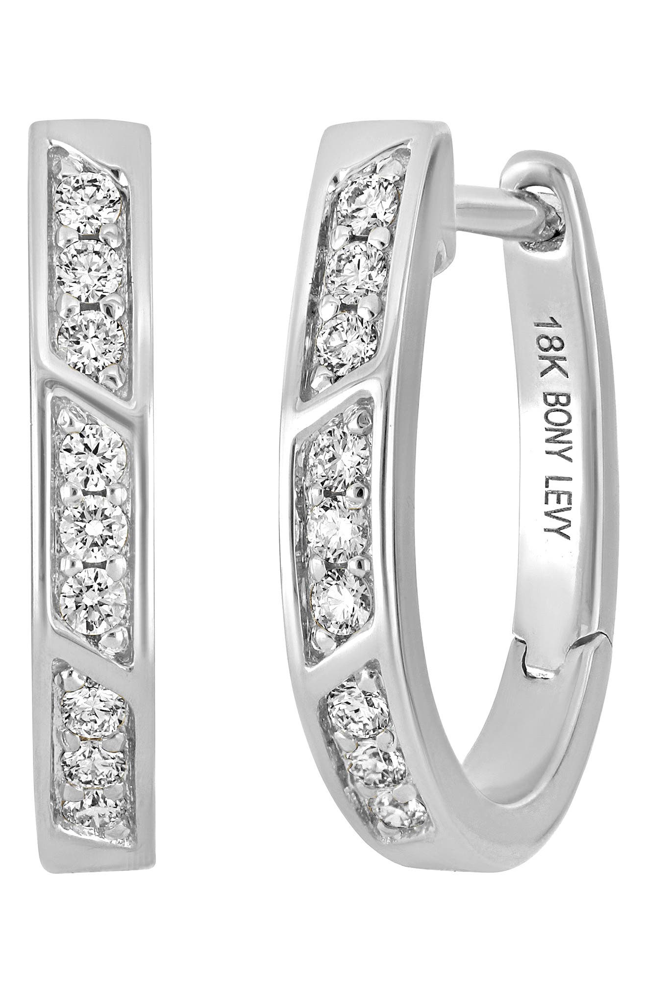 diamond hoop earrings nordstrom