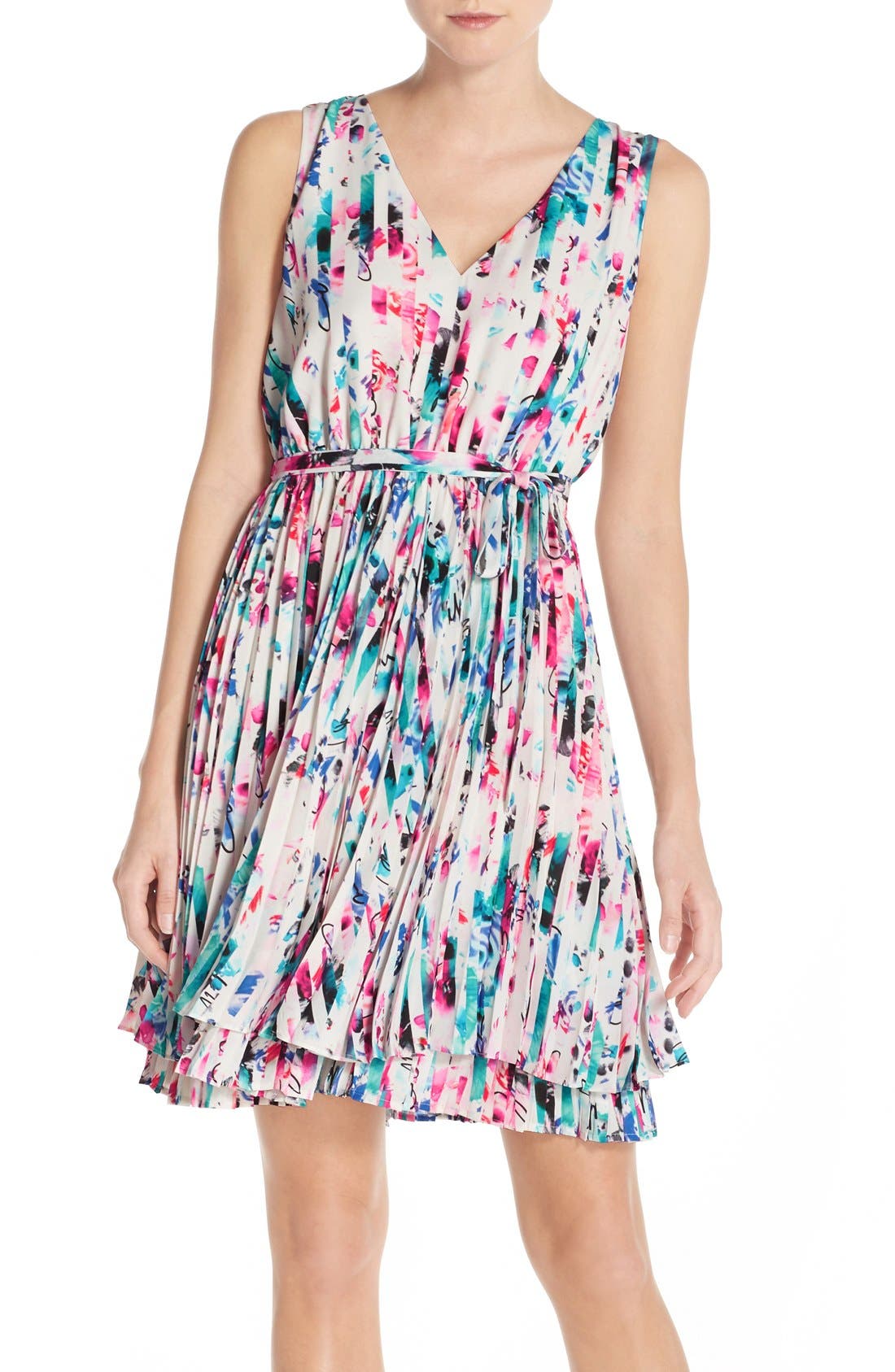 Chelsea28 Print Woven Fit & Flare Dress | Nordstrom