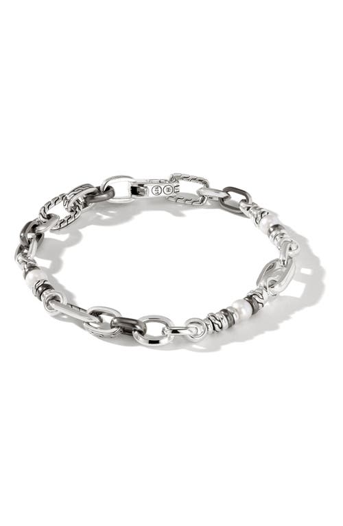 John Hardy Classic Chain Bronze & Silver Reversible Flat Chain Bracelet