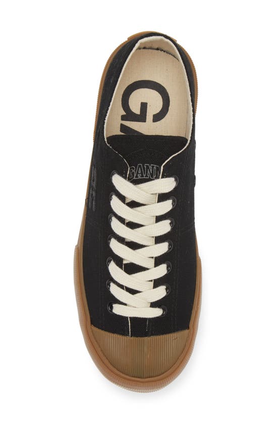Shop Ganni Classic Cap Toe Sneaker In Black