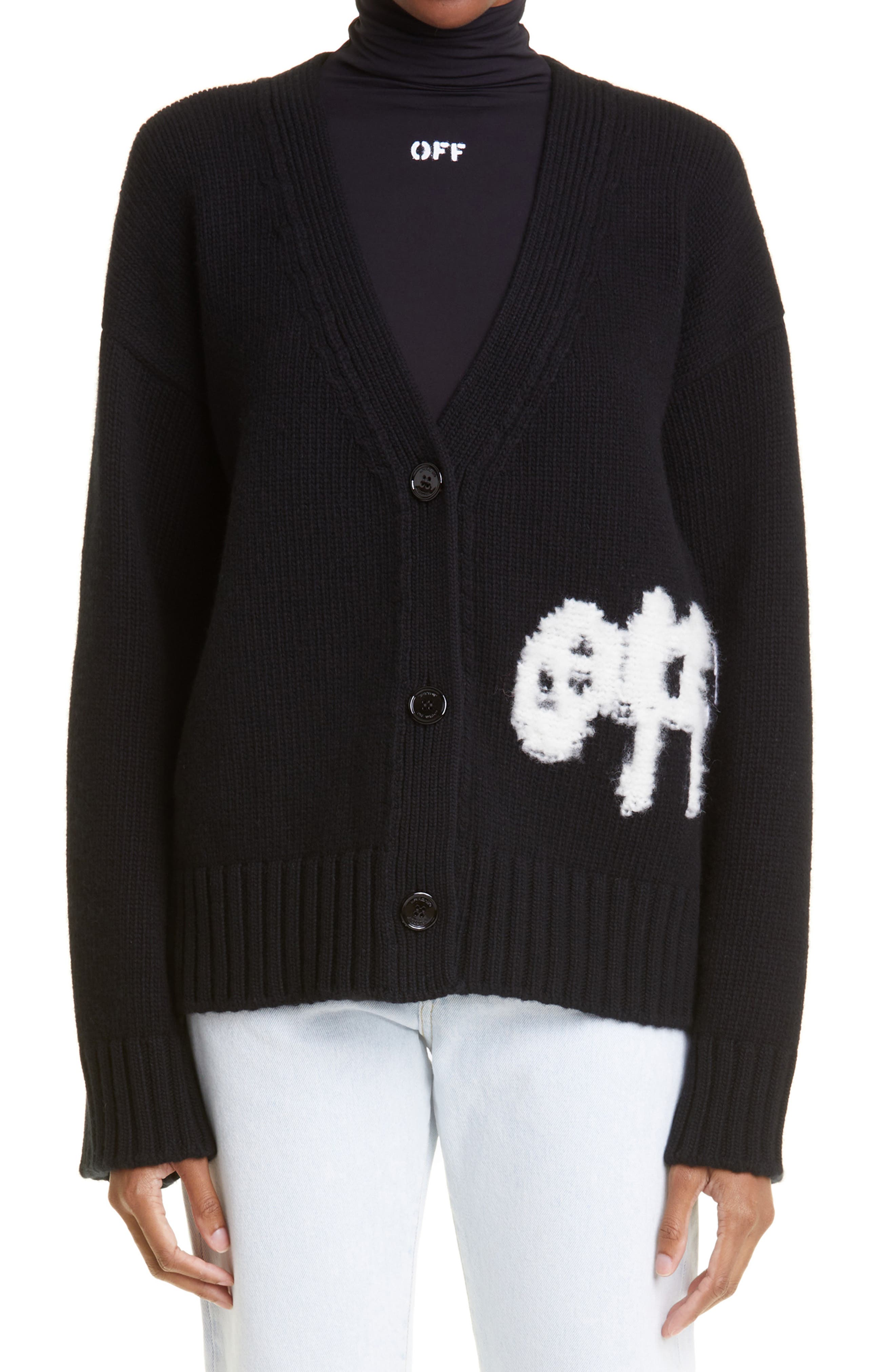 off white women's cardigan
