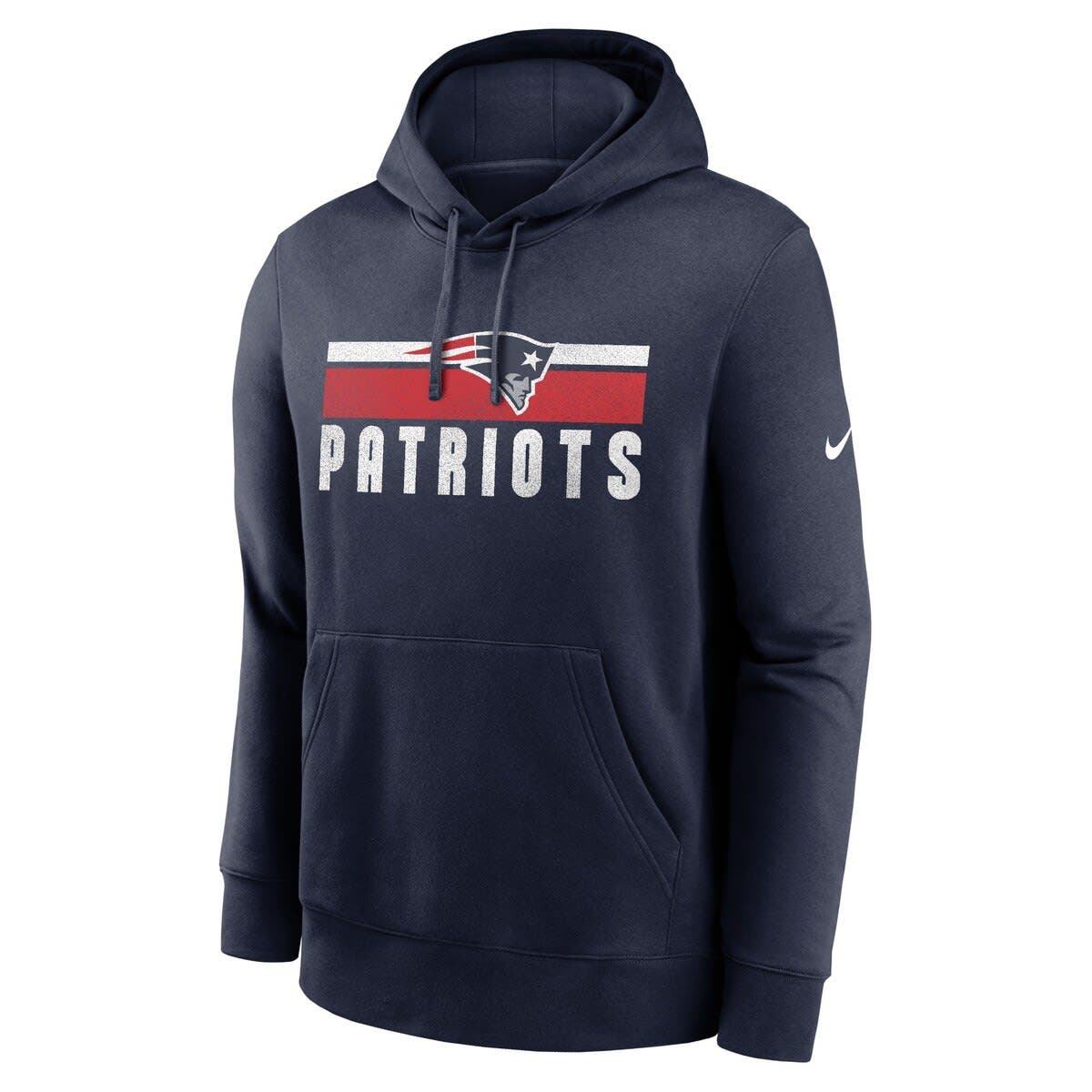 Nike Men's Nike Navy New England Patriots Club Fleece Pullover Hoodie ...