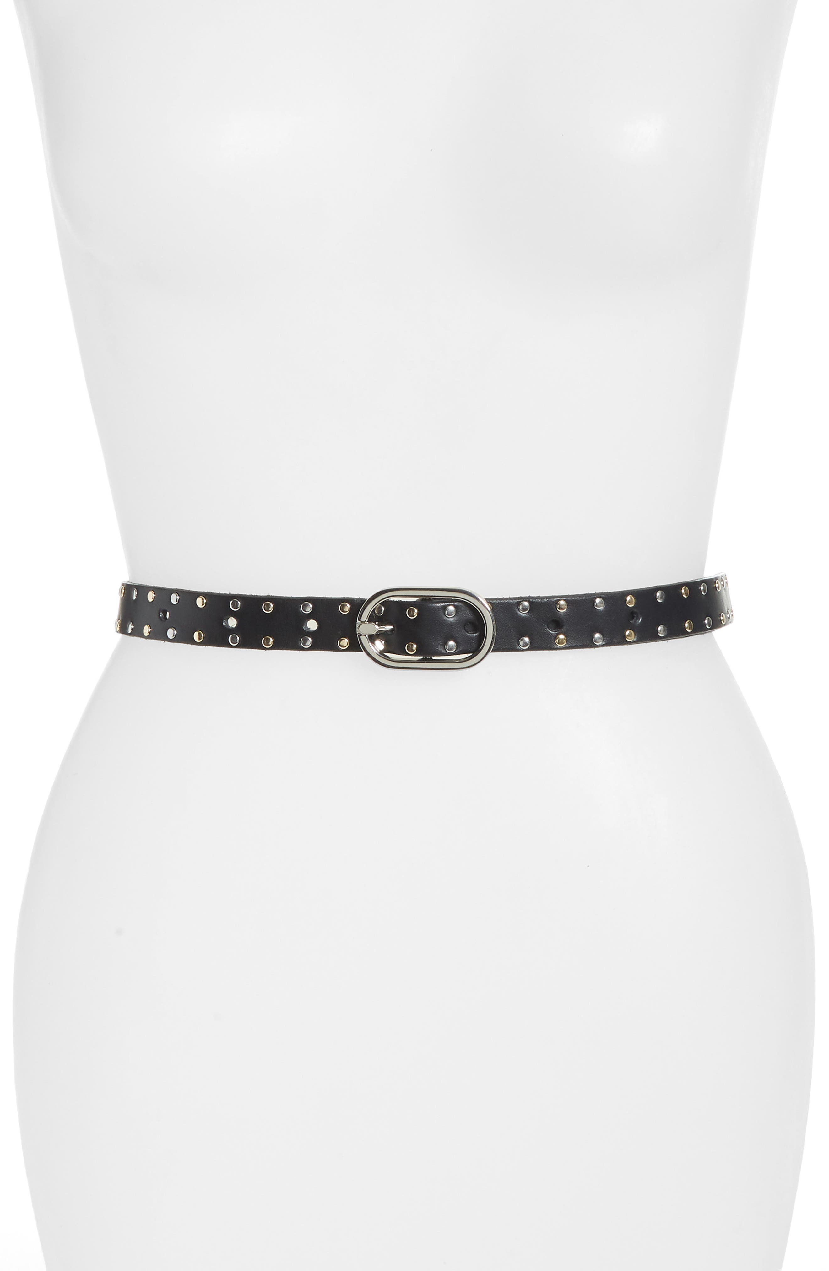 FRAME Small Studded Leather Belt Nordstrom