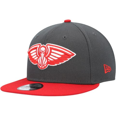 New Orleans Black Pelicans Rings & Crwns Snapback Hat - Red