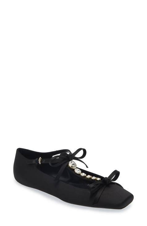 Black t strap flat shoes hotsell