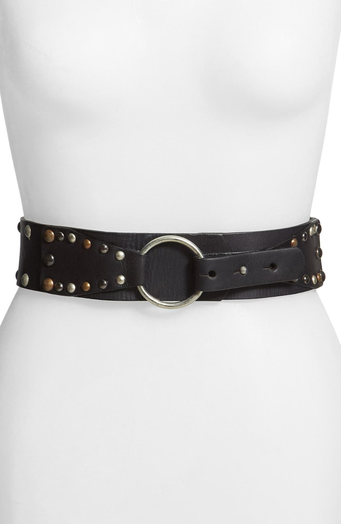 CK Calvin Klein Jeans Studded Leather Belt | Nordstrom