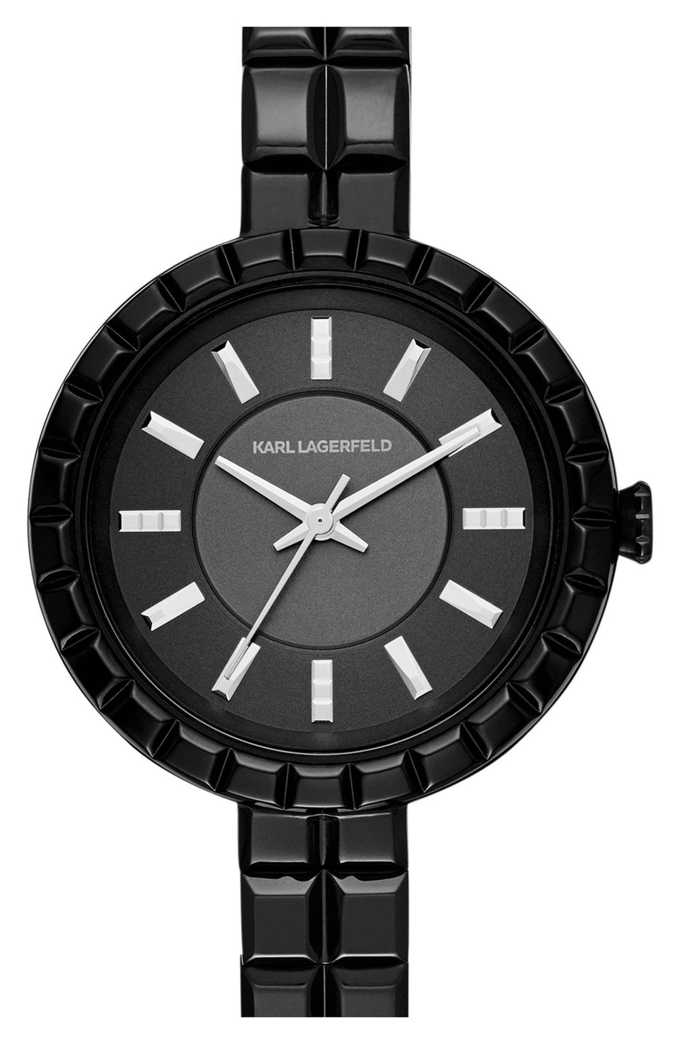Karl Lagerfeld 'Geometrik' Bracelet Watch, 34mm | Nordstrom