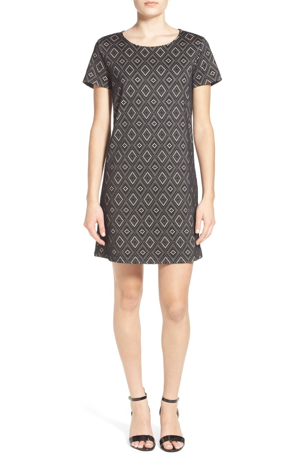 Everly Print Knit Shift Dress Nordstrom