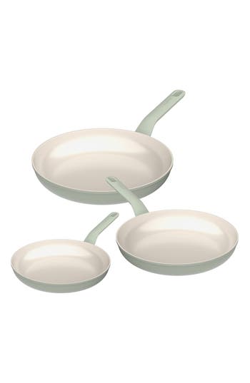 Berghoff Leo Balance 3-piece Frying Pan Set In Sage