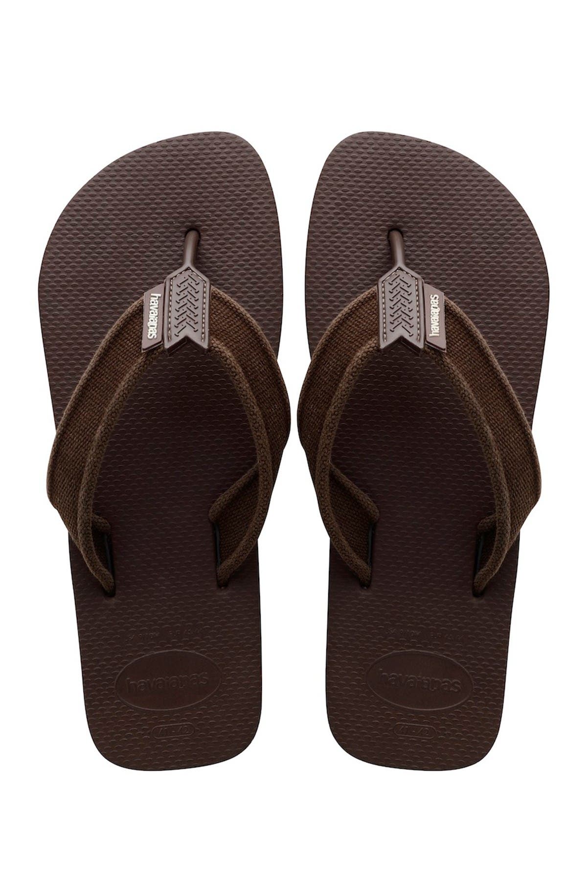 brown havaianas flip flops mens