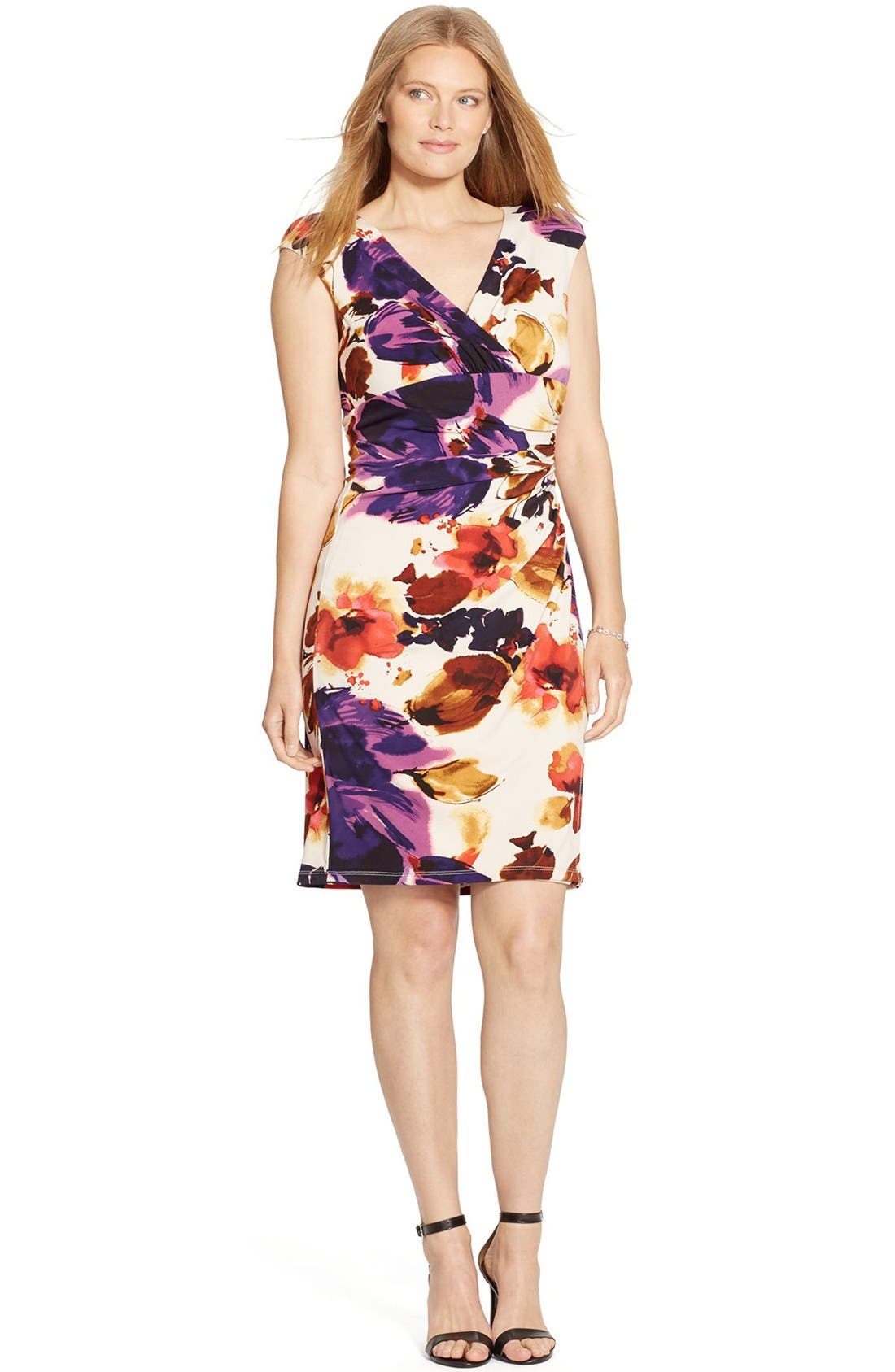 lauren ralph lauren floral jersey dress