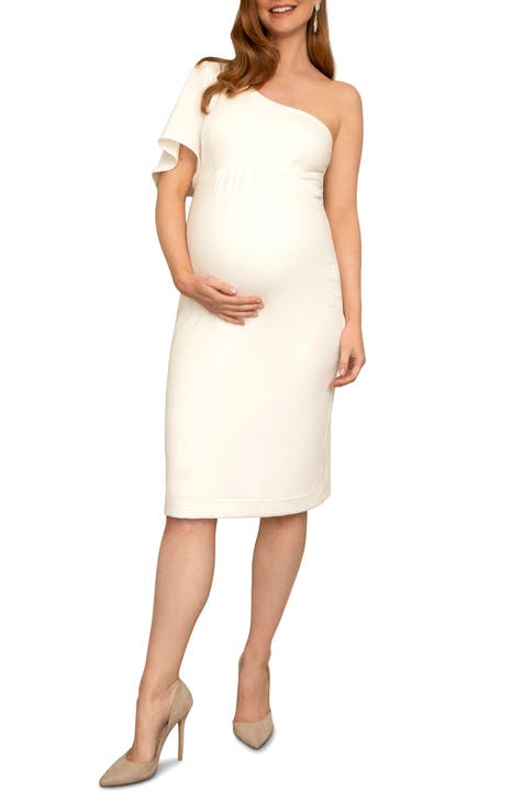 Waterfall Maternity Midi Dress (Ivory) - Maternity Wedding Dresses, Evening  Wear and Party Clothes by Tiffany Rose