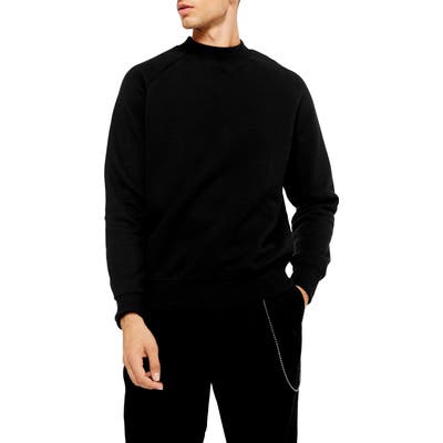 Topman Classic Crew Sweatshirt, Black