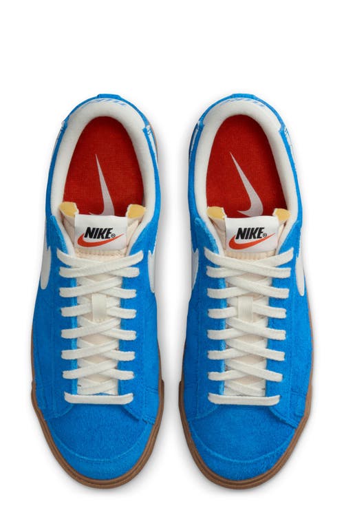 Shop Nike Blazer Low '77 Sneaker In Blue/sail/brown