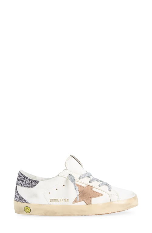 Golden Goose Kids' Super-star Low Top Sneaker In Cream/beige/dark Grey