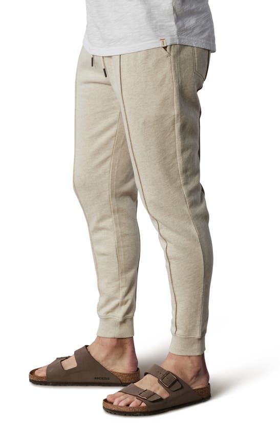 Shop The Normal Brand Cole Terry Pintuck Joggers In Oatmeal