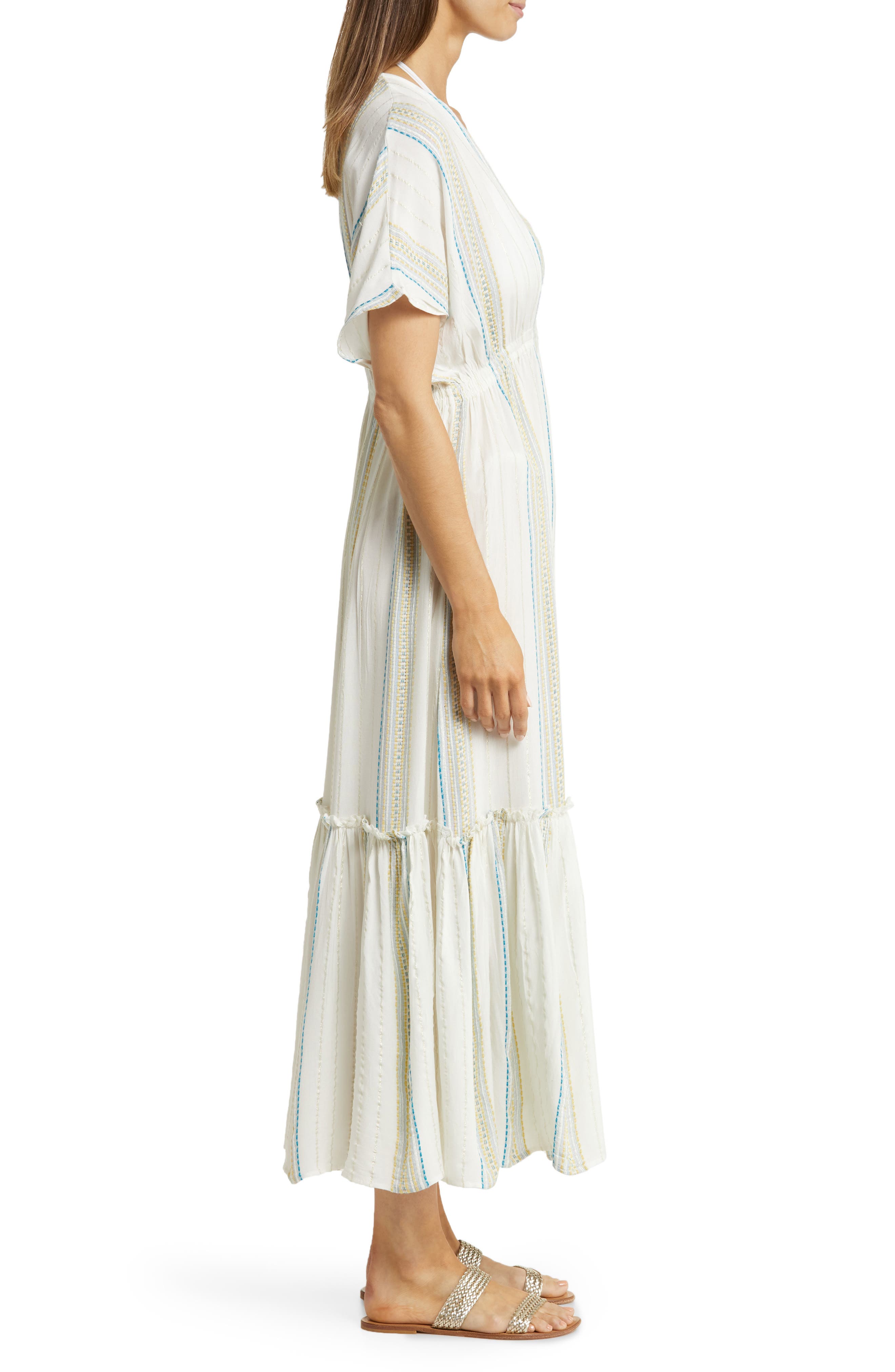 Elan Ruffle CoverUp Maxi Dress Nordstrom
