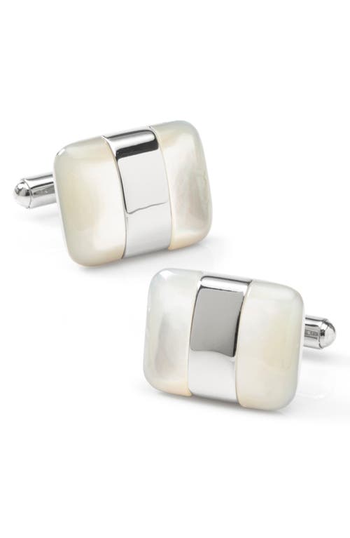 Cufflinks, Inc. Mother-Of-Pearl Cuff Links in Silver at Nordstrom