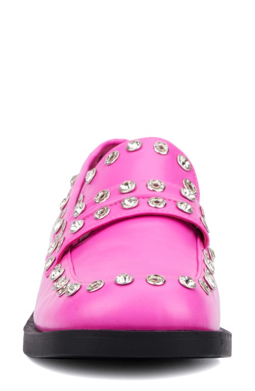 Olivia Miller Libra Rivet Loafer In Pink