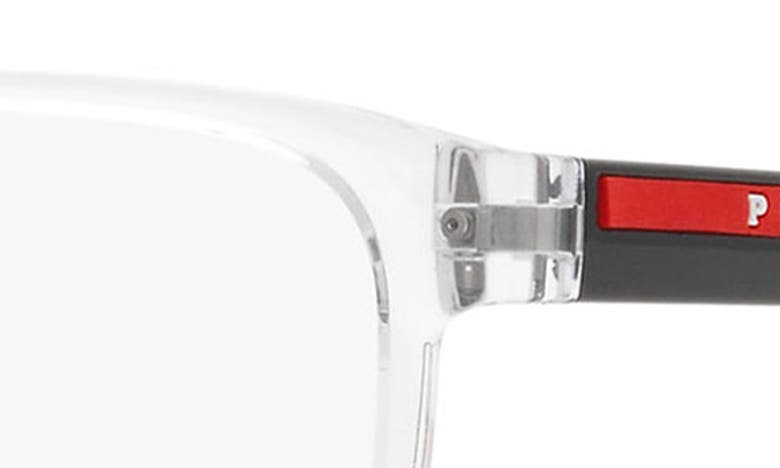 PRADA PRADA LINEA ROSSA 57MM PILLOW OPTICAL GLASSES