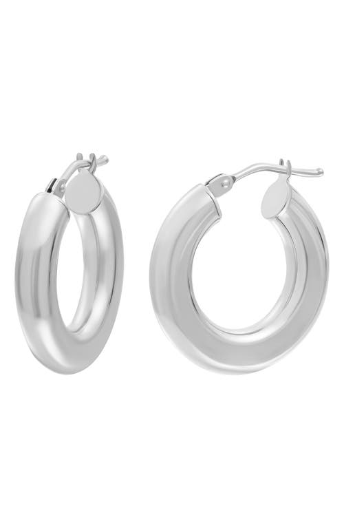 Shop Bony Levy 14k Gold Chunky Hoop Earrings In 14k White Gold