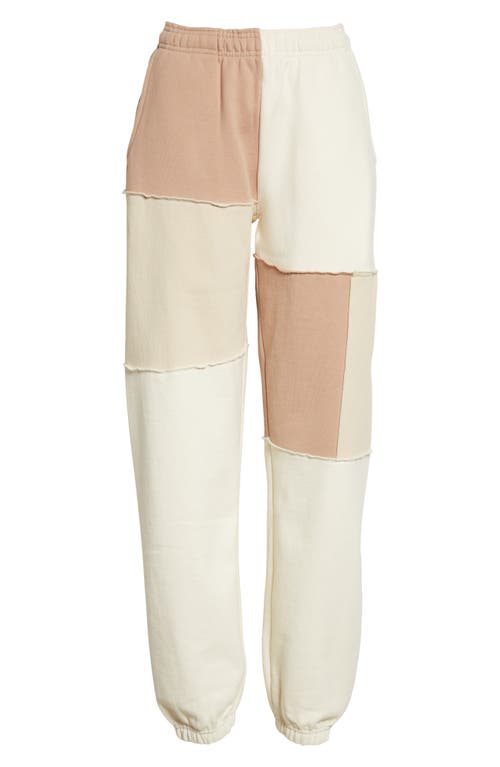 Melody Ehsani Gender Inclusive Heavy Fleece Sweatpants in Warm Taupe