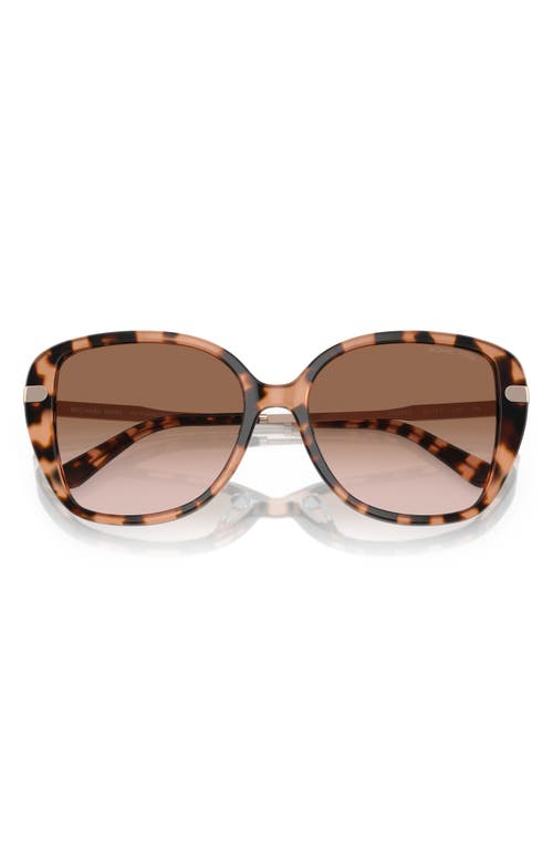 Michael Kors 54mm Gradient Square Sunglasses In Pink Tortoise