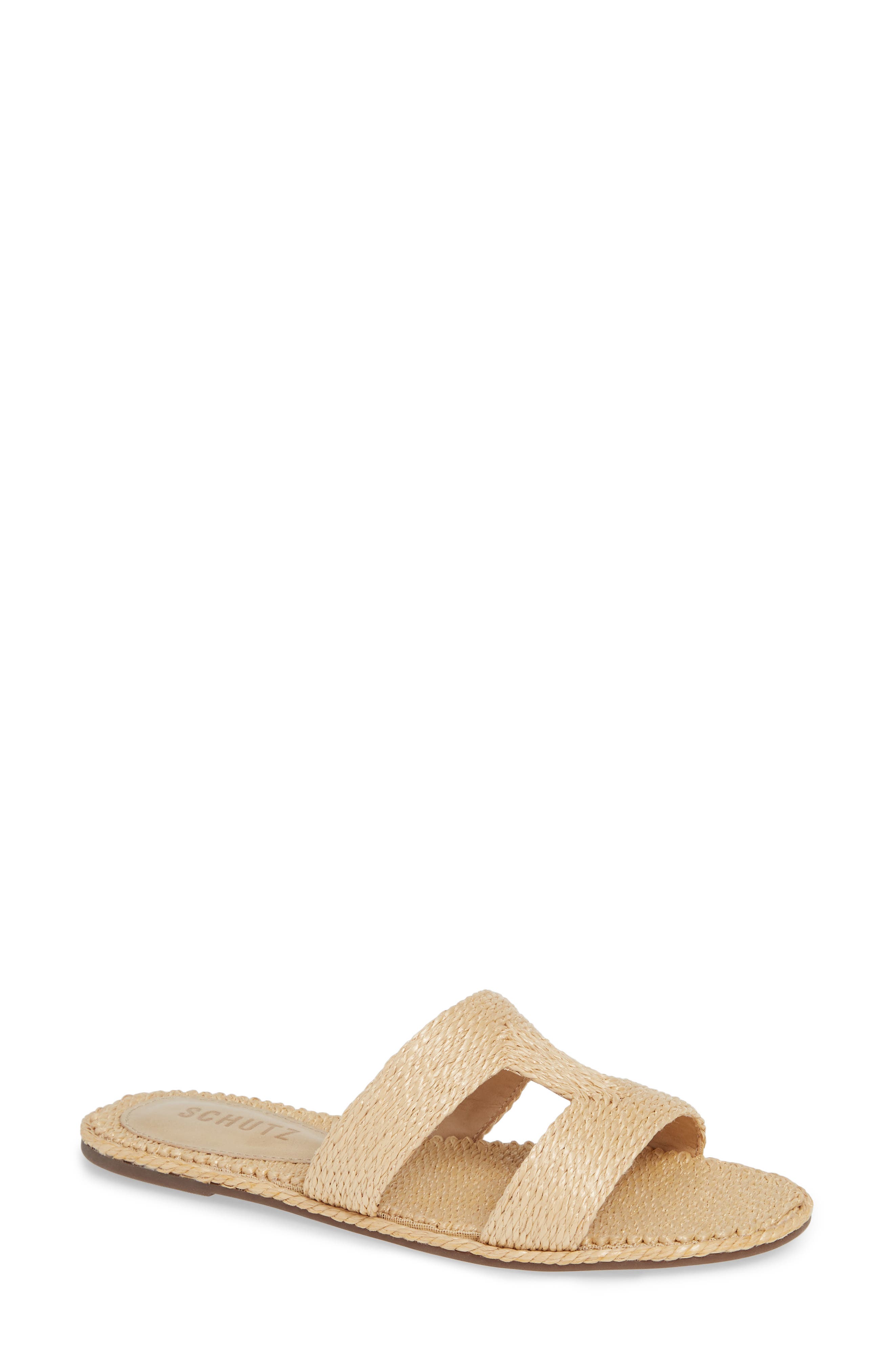Schutz Tammya Slide Sandal, Beige